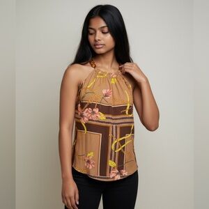 7th Avenue New York and Co. ladies top chain link around collar. Medium.